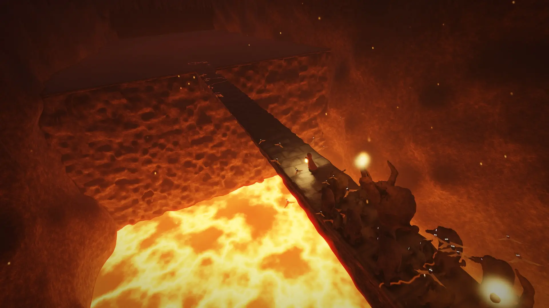 The bridge over the fire